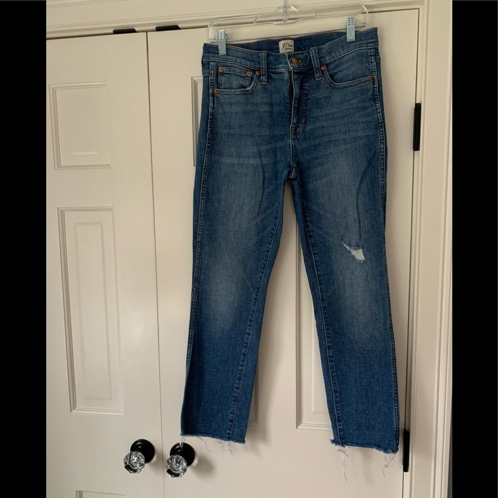 J Crew 9” vintage straight denim size 27 great condition